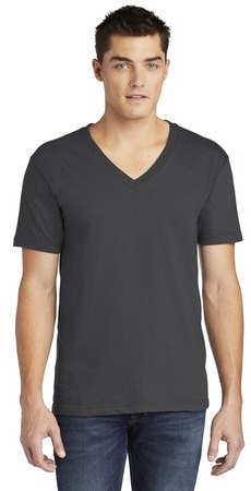 American Apparel Fine Jersey V-Neck T-Shirt.