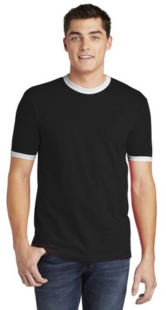 American Apparel Fine Jersey Ringer T-Shirt.