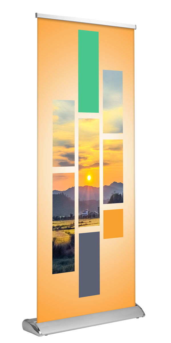 Deluxe Banner Stand Single Sided.