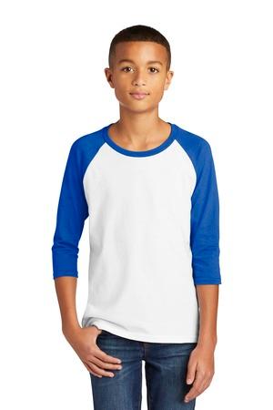 Heavy Cotton Youth 3/4-Sleeve Raglan T-Shirt.