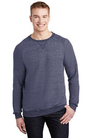 JERZEES Snow Heather French Terry Raglan Crew