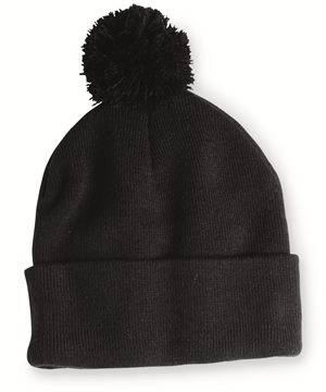 Pom-Pom 12″ Knit Beanie