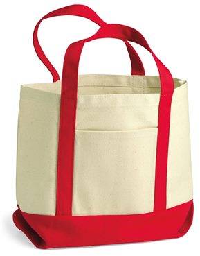 9 Ounce Small Cotton Canvas Boater Tote