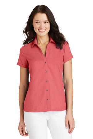 Port Authority Ladies Textured Camp Shirt