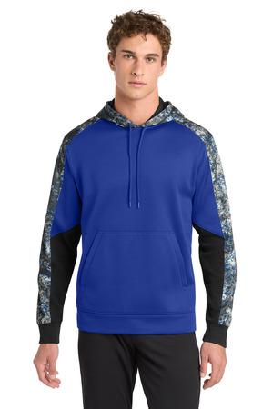 Sport-Tek Sport-Wick Mineral Freeze Fleece Colorblock Hooded Pullover