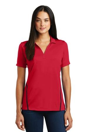 Sport-Tek Ladies Contrast PosiCharge Tough Polo