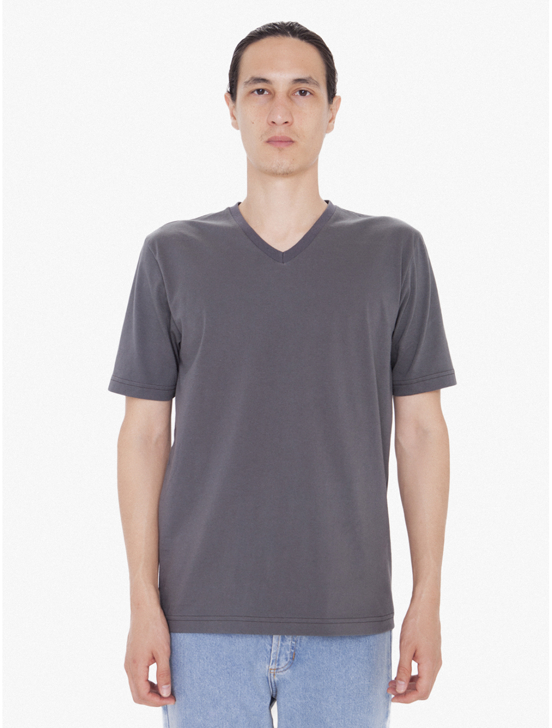 Unisex FINE JERSEY SHORT SLEEVE CLASSIC V-NECK