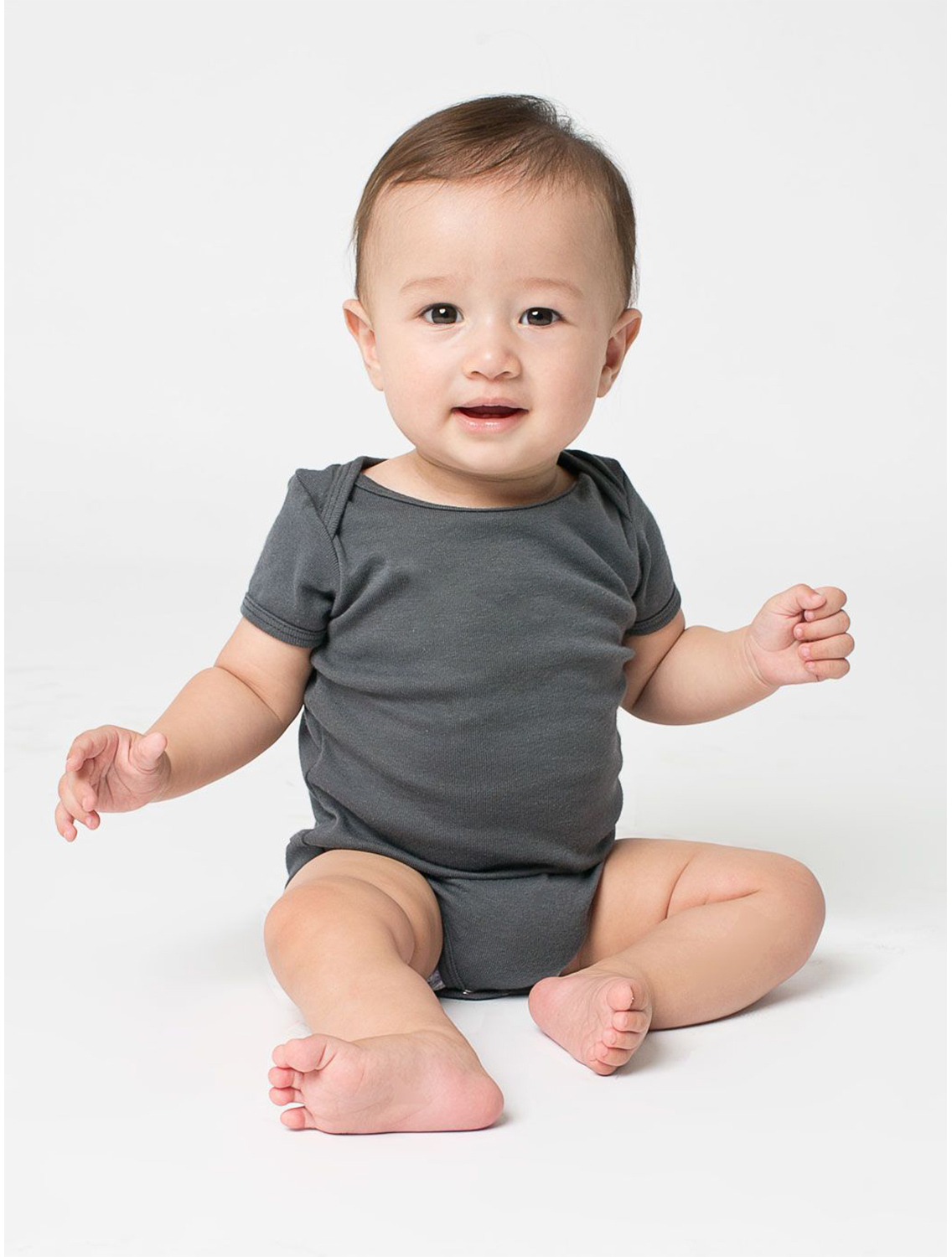 Infant Baby Rib Short-Sleeve One-Piece