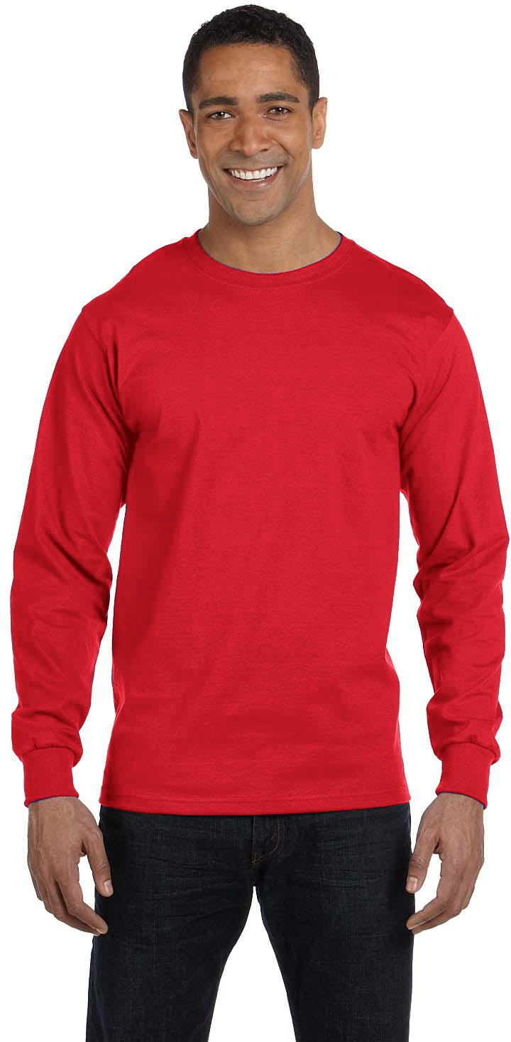 Men’s 5.2 oz. ComfortSoft® Cotton Long-Sleeve T-Shirt