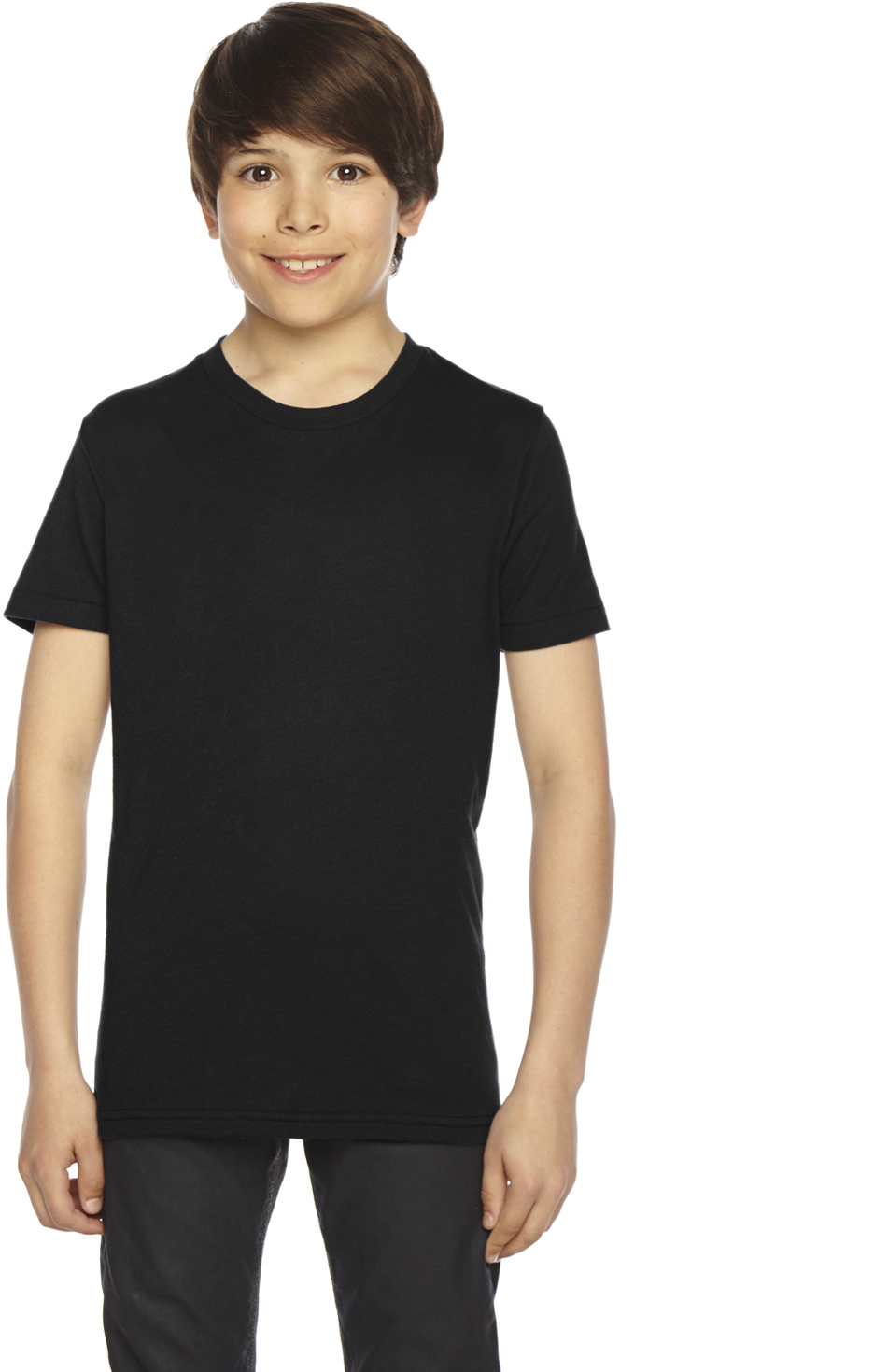 Youth Poly-Cotton Short-Sleeve Crewneck