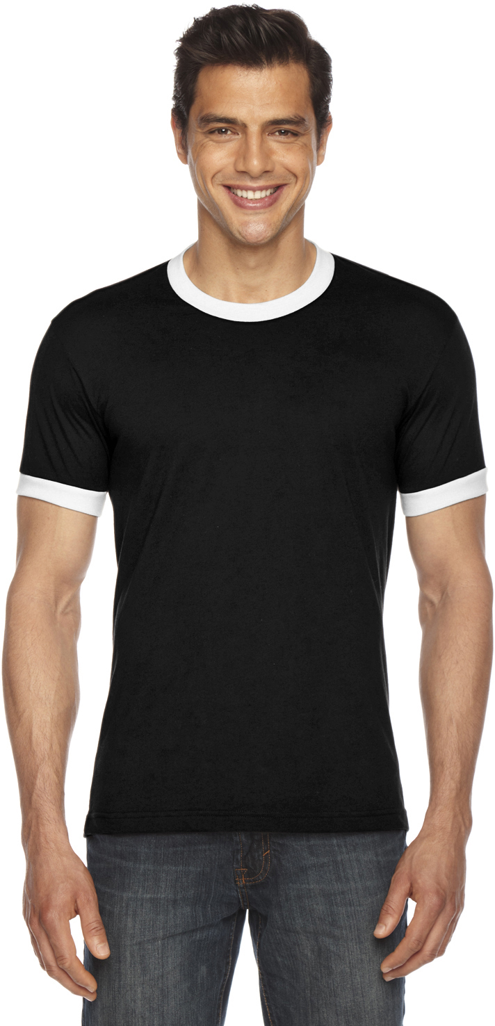 UNISEX Poly-Cotton Short-Sleeve Ringer T-Shirt