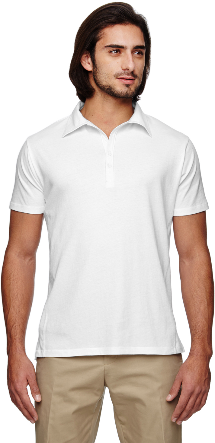 Men’s 4.4 oz., 100% Organic Cotton Jersey Short-Sleeve Polo