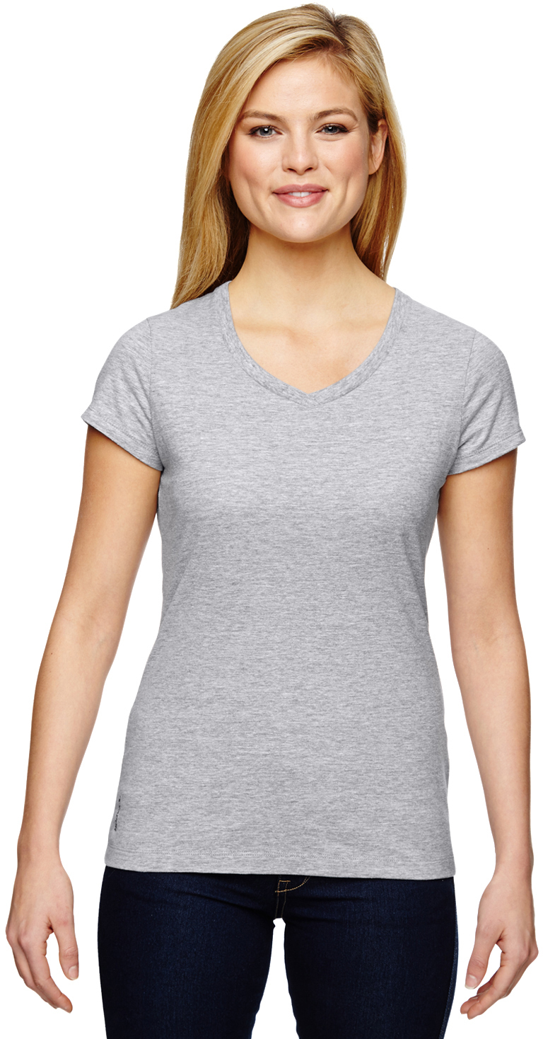 Ladies’ Vapor® Cotton Short-Sleeve V-Neck T-Shirt