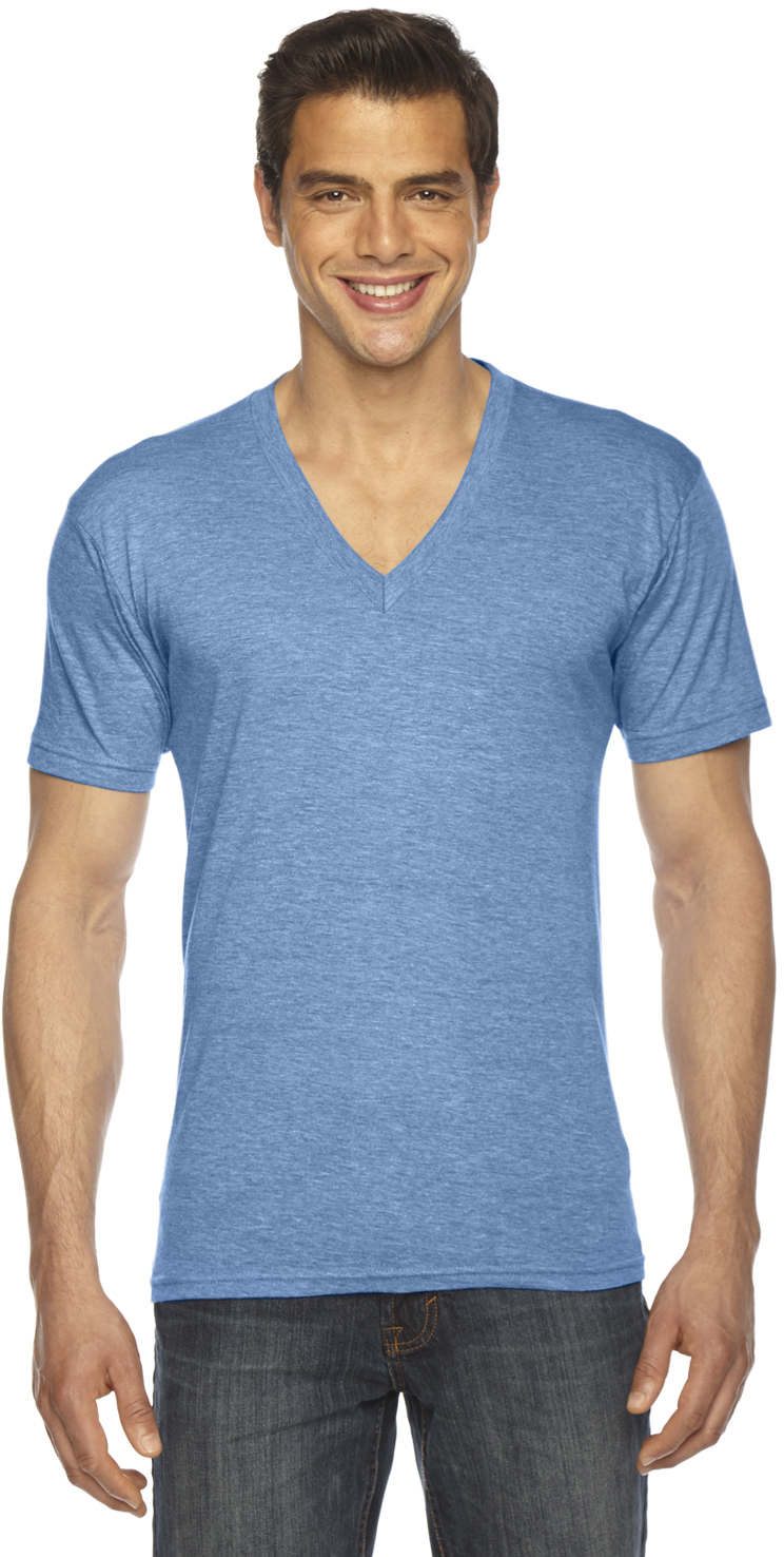 Unisex Triblend Short-Sleeve V-Neck