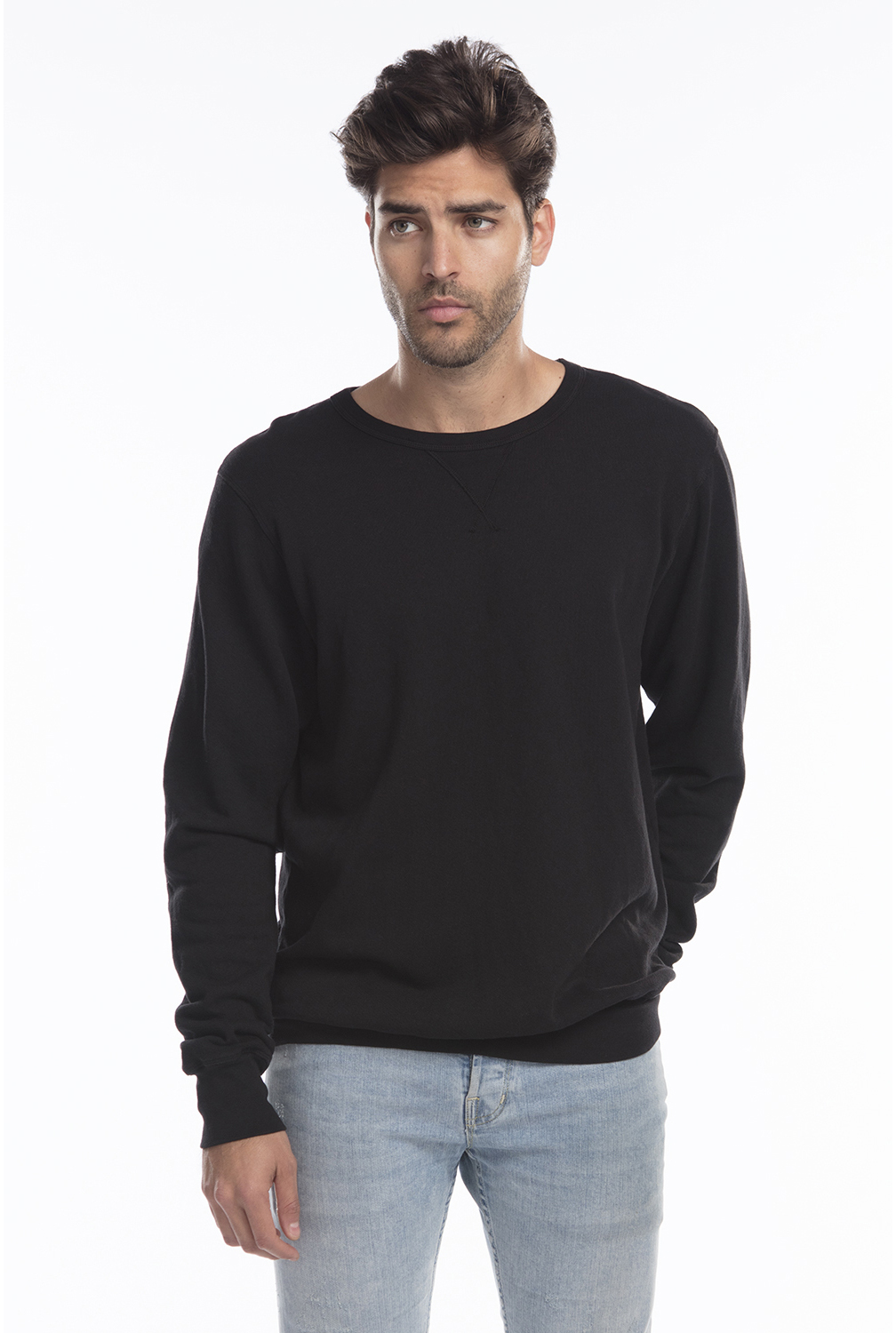 Men’s Garment-Dyed Heavy French Terry Crewneck Sweatshirt
