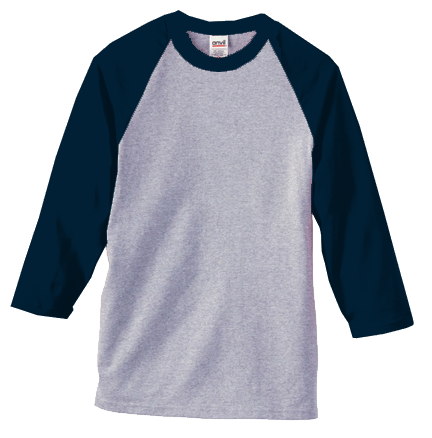 Gildan 5.3oz  3/4-Sleeve Raglan Baseball Tee