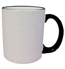 Black and white deco mug