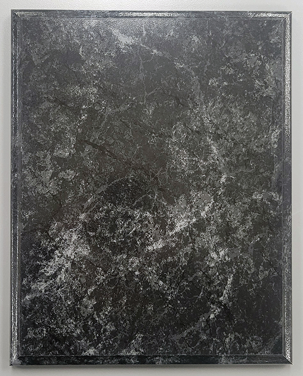 Improved Black Marble Finish Plaque