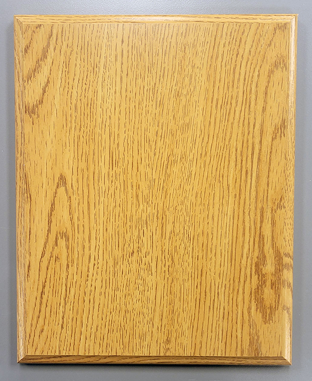 Oak Finish Plaque