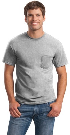 Gildan – Ultra Cotton 100% Cotton T-Shirt with Pocket.