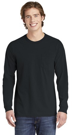 COMFORT COLORS Heavyweight Ring Spun Long Sleeve Pocket Tee.
