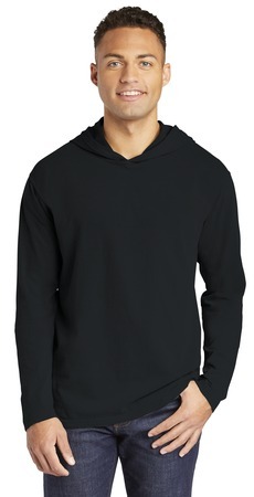 COMFORT COLORS Heavyweight Ring Spun Long Sleeve Hooded Tee.
