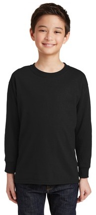 Gildan Youth Heavy Cotton 100% Cotton Long Sleeve T-Shirt.