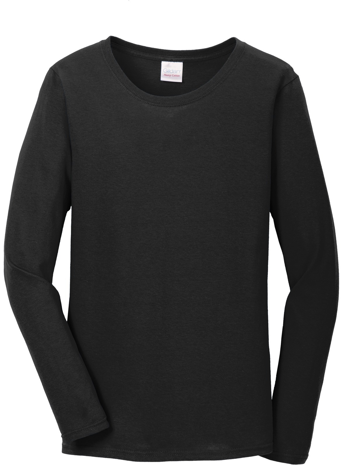 Gildan Ladies Heavy Cotton 100% Cotton Long Sleeve T-Shirt.