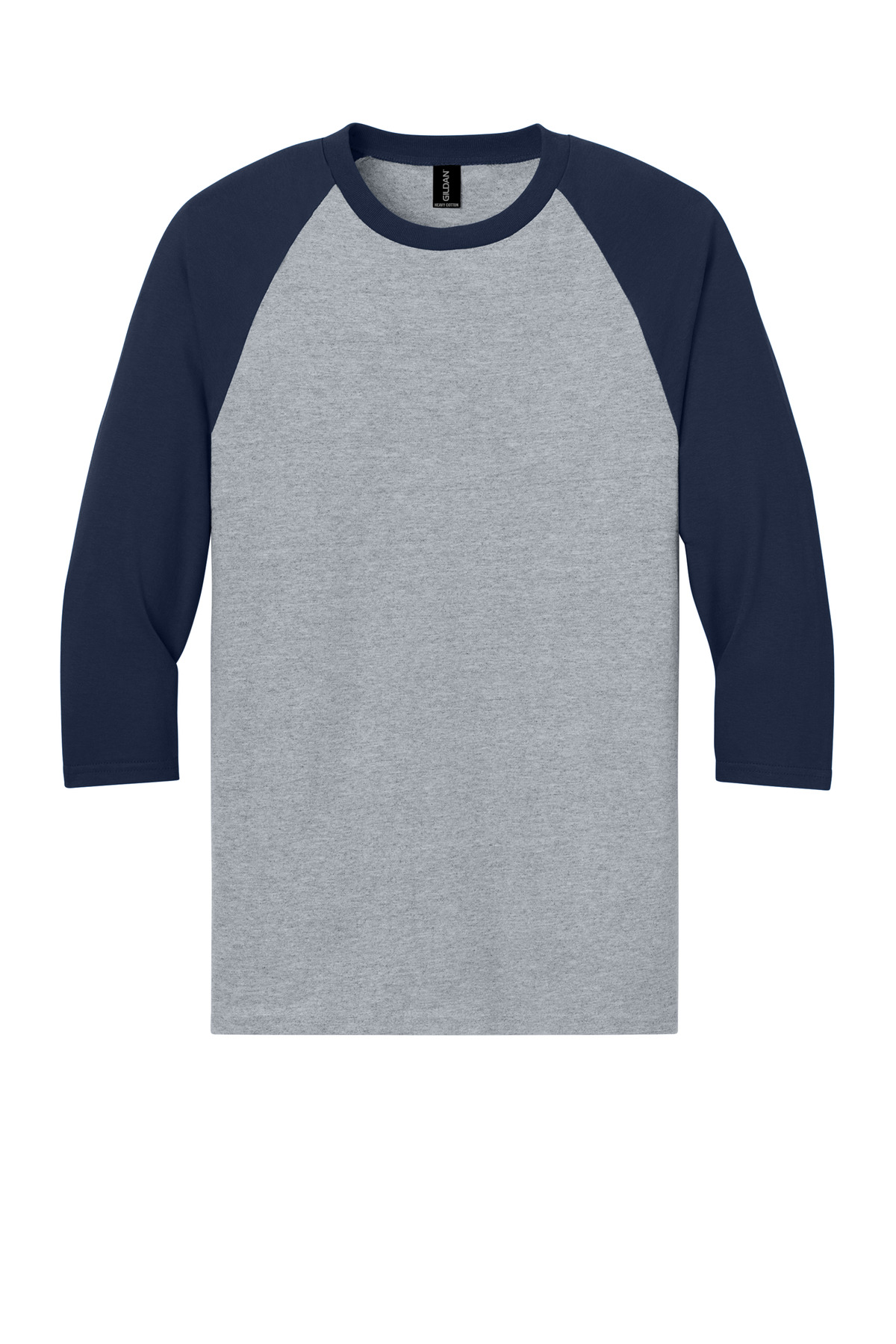 Heavy Cotton 3/4-Sleeve Raglan T-Shirt.