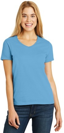 Hanes Ladies ComfortSoft V-Neck Tee.
