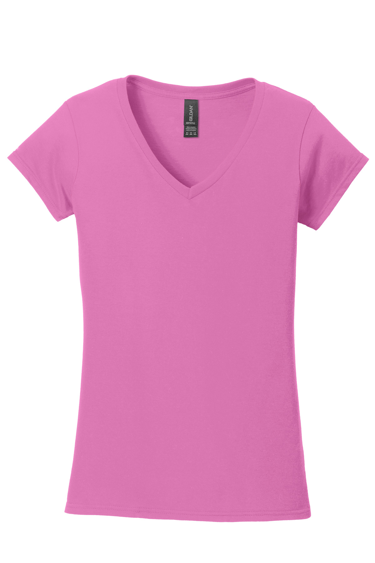 Gildan Softstyle Women’s Fit V-Neck T-Shirt.