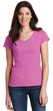 Gildan Softstyle Women’s Fit V-Neck T-Shirt.
