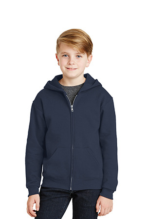 JERZEES – Youth NuBlend Full-Zip Hooded Sweatshirt