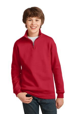 JERZEES Youth NuBlend 1/4-Zip Cadet Collar Sweatshirt