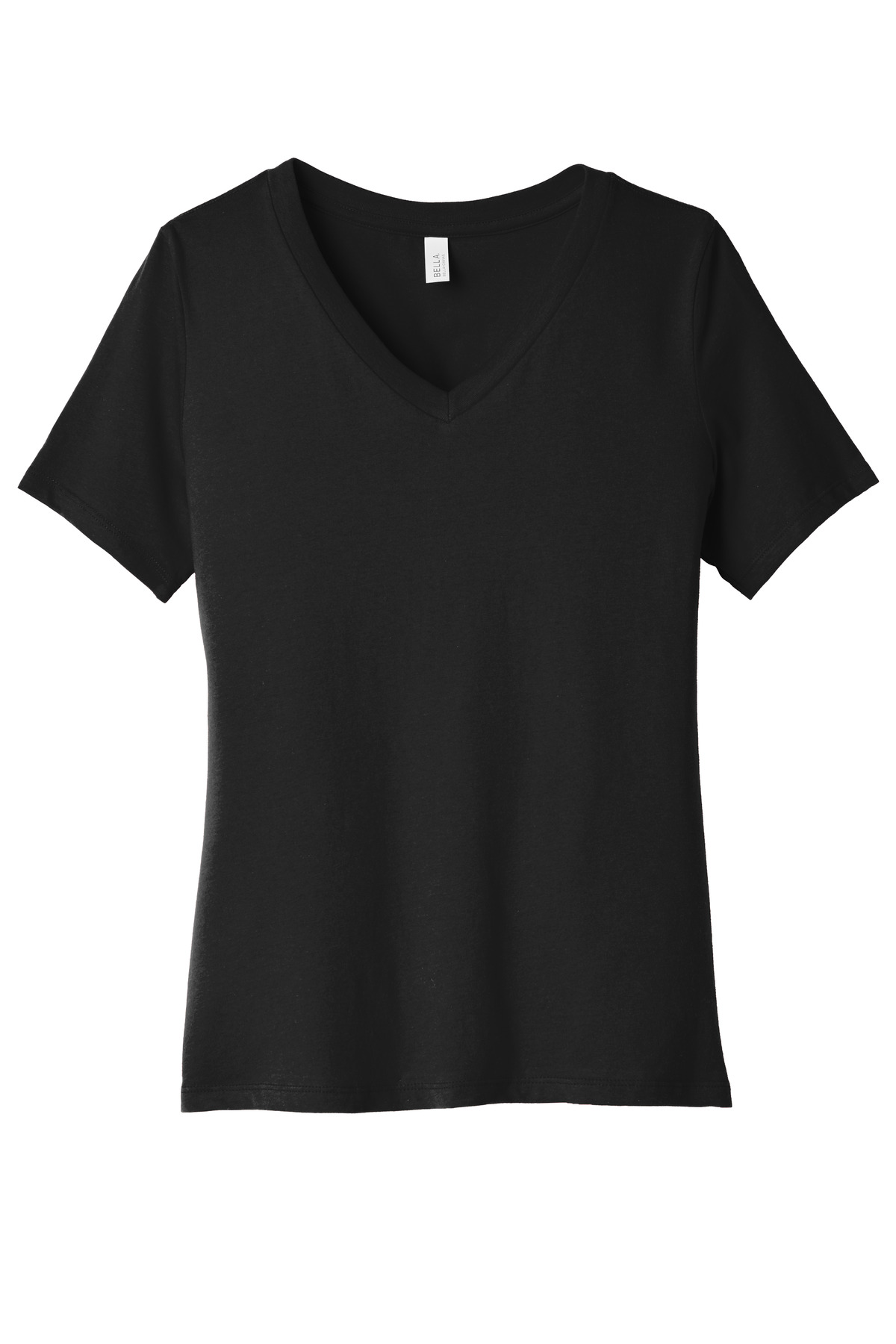 BELLA+CANVAS Women’s Relaxed Jersey Short Sleeve V-Neck Tee.