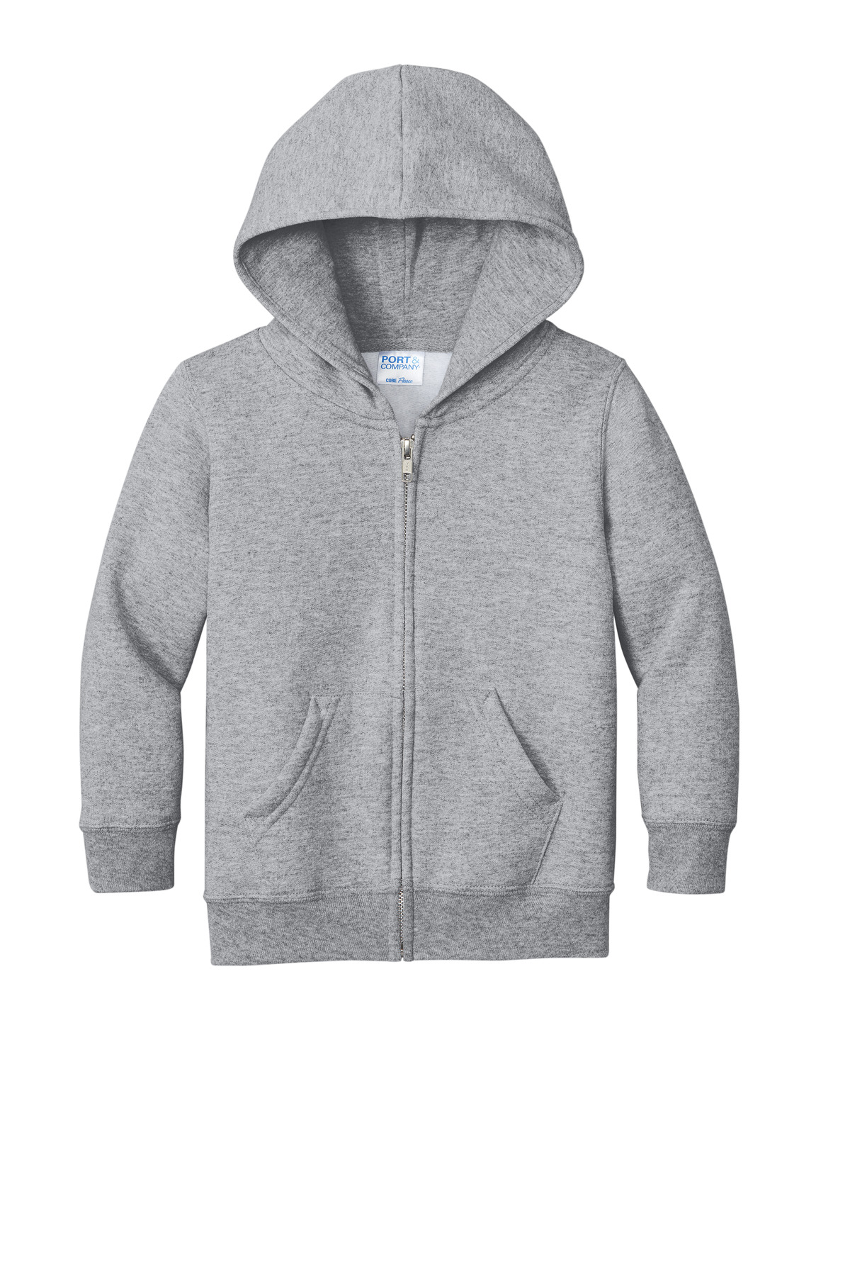 Port & Company Toddler Core Fleece Full-Zip Hooded Sweatshirt