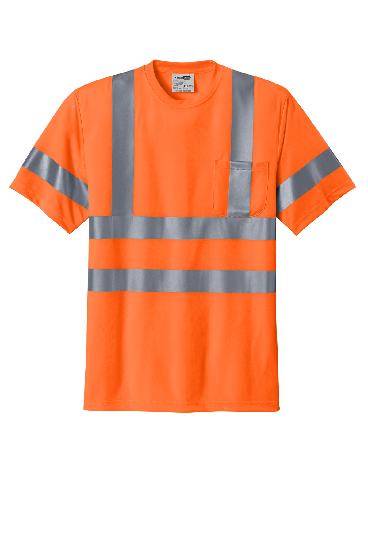 CornerStone – ANSI 107 Class 3 Short Sleeve Snag-Resistant Reflective T-Shirt