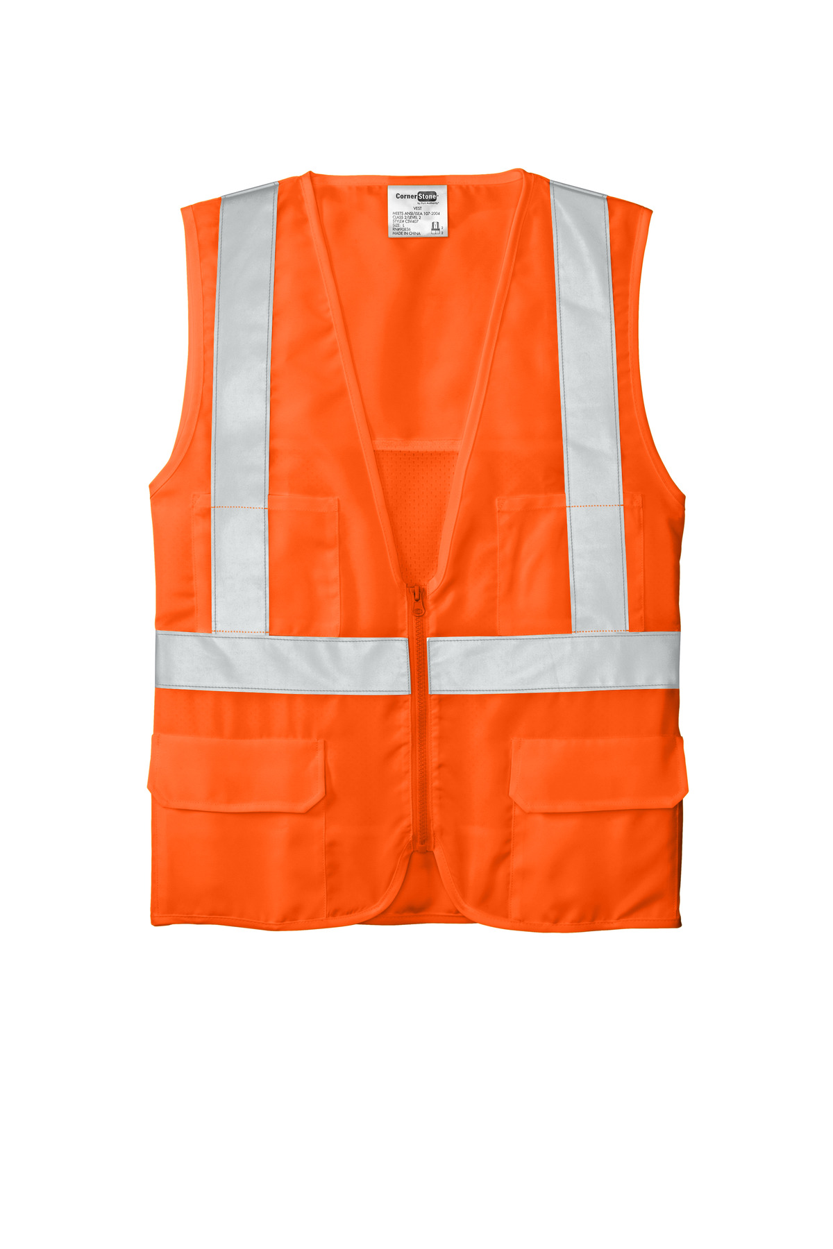 CornerStone – ANSI 107 Class 2 Mesh Back Safety Vest