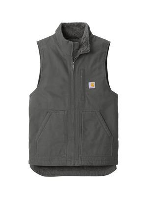 Sherpa-Lined Mock Neck Vest