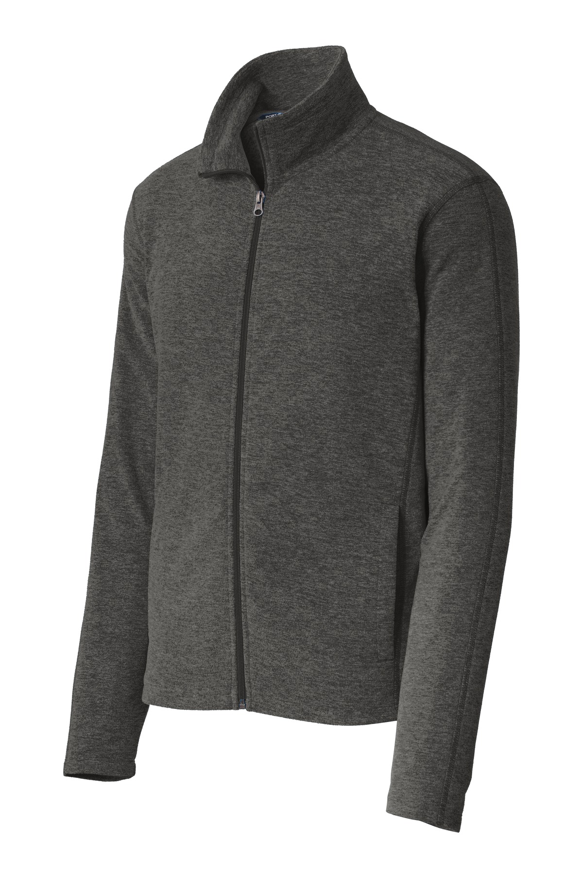 Port Authority Heather Microfleece Full-Zip Jacket