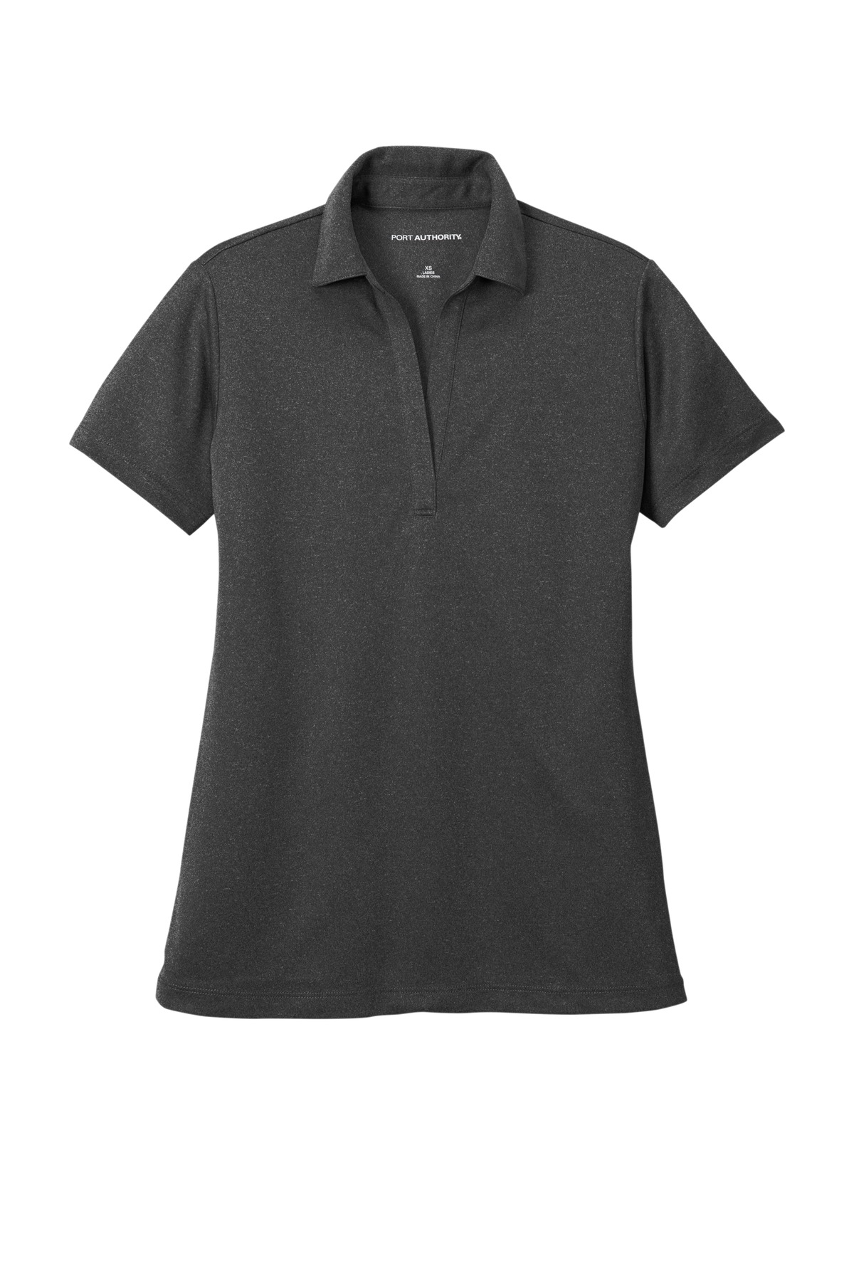 Ladies Heathered Silk Touch Performance Polo.