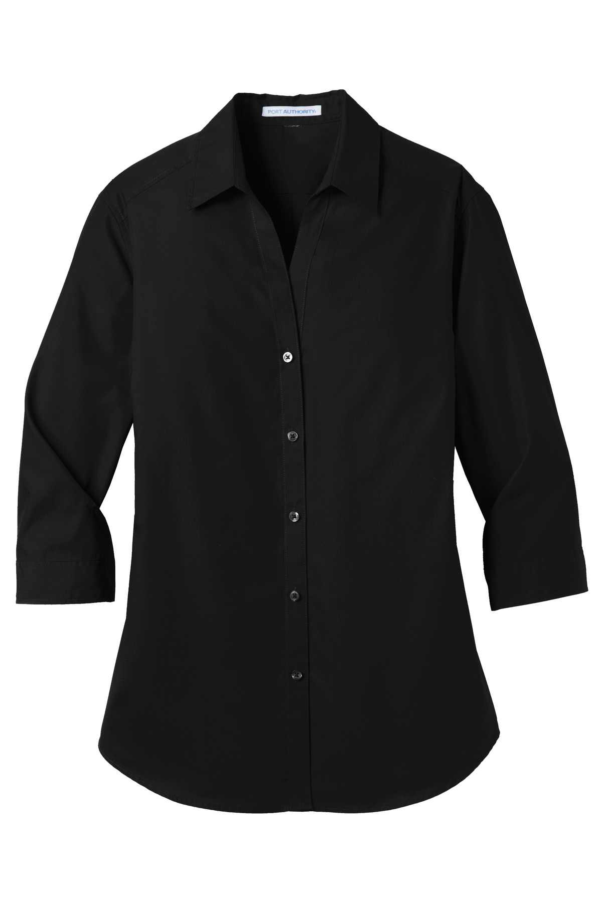 Port Authority Ladies 3/4-Sleeve Carefree Poplin Shirt