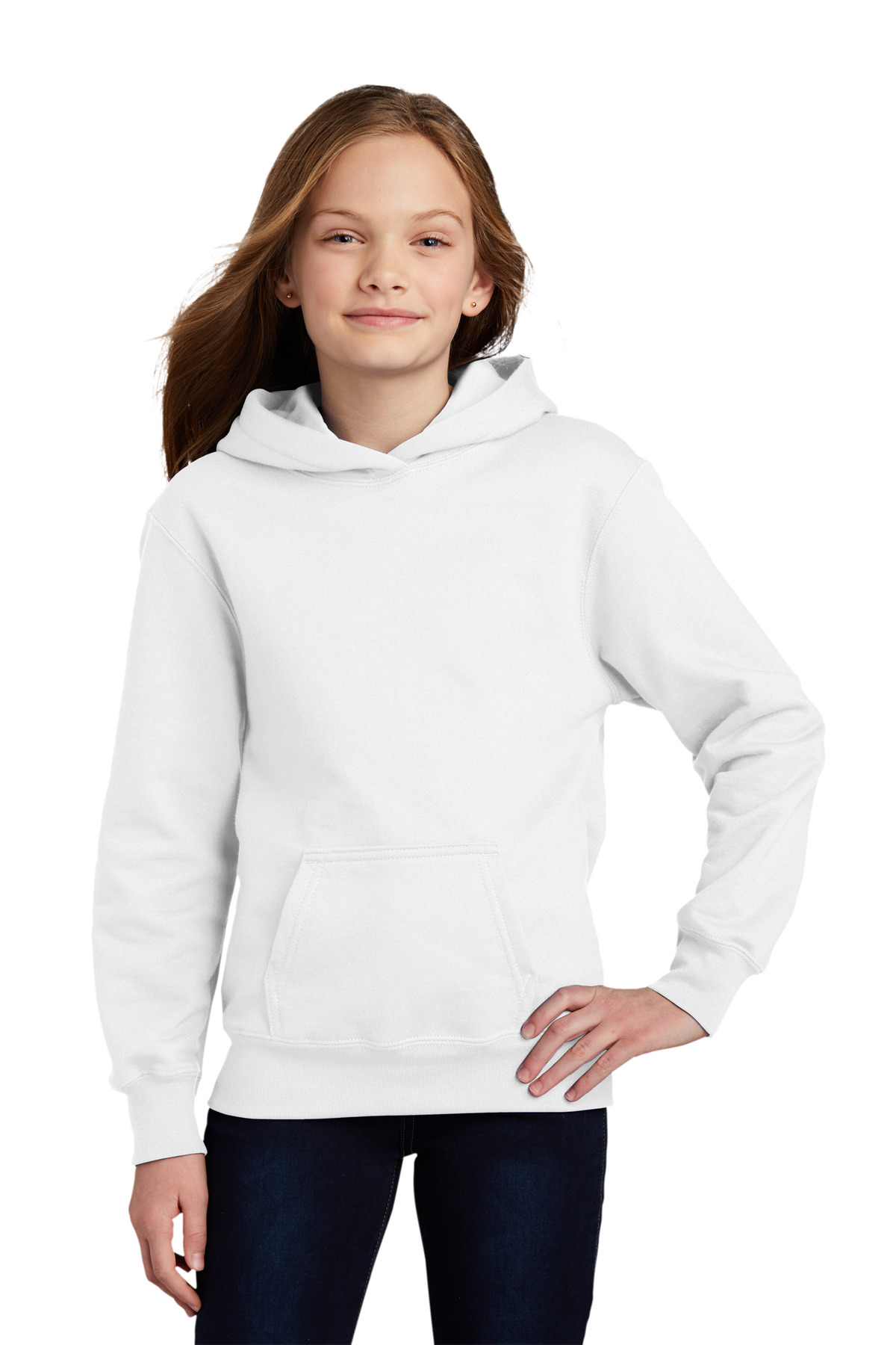 Port & Company Youth Fan Favorite Fleece Pullover Hooded Sweatshirt