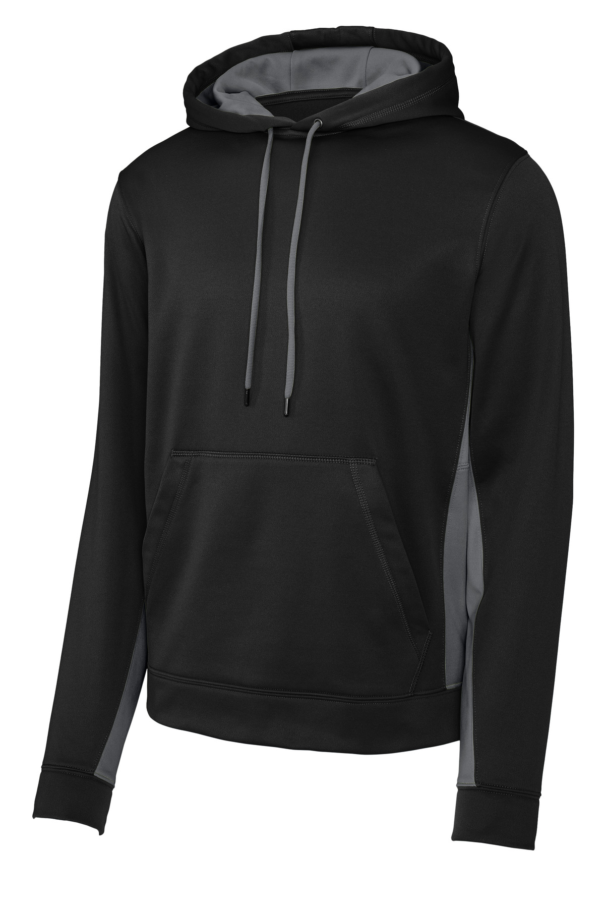 Sport-Tek Sport-Wick Fleece Colorblock Hooded Pullover