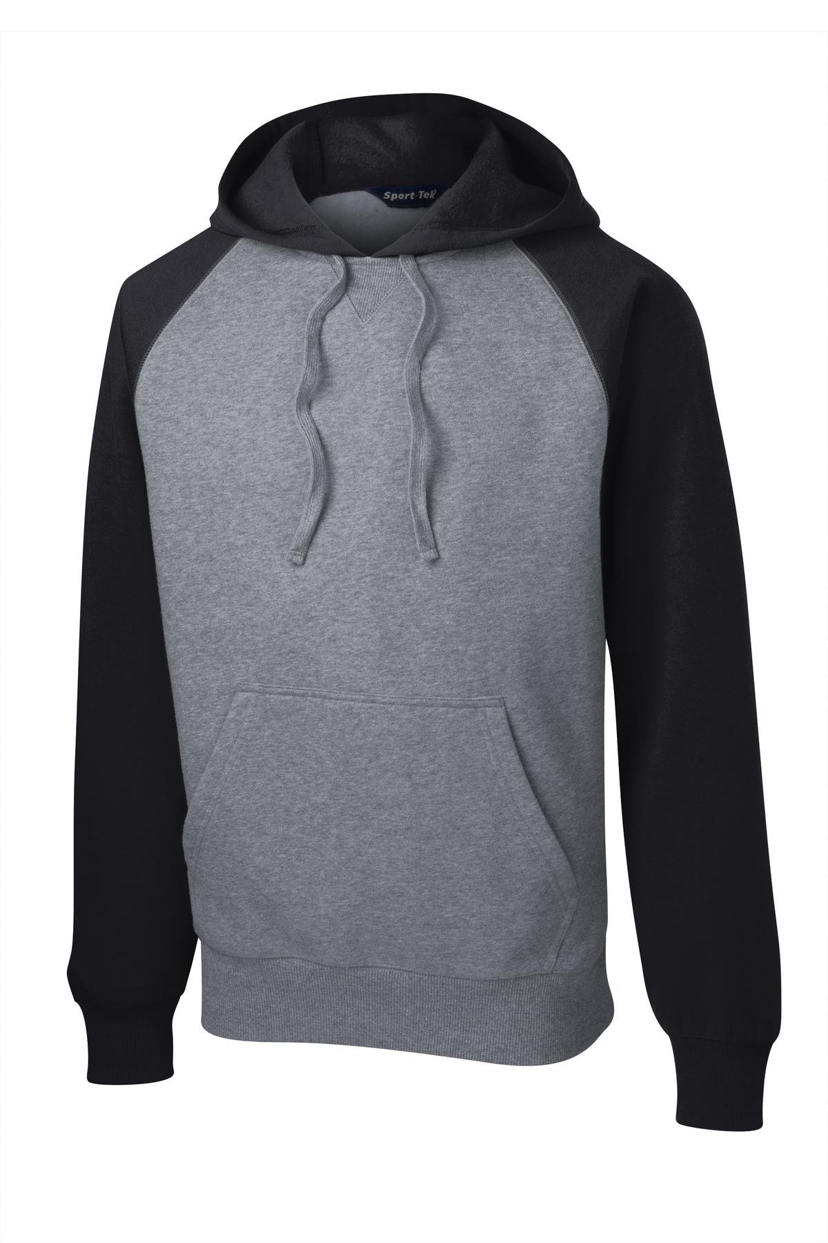 Sport-Tek Raglan Colorblock Pullover Hooded Sweatshirt