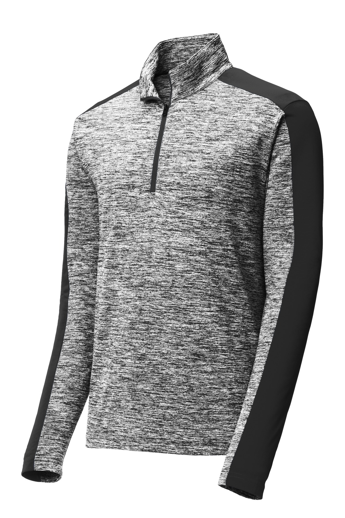 Sport-Tek PosiCharge Electric Heather Colorblock 1/4-Zip Pullover