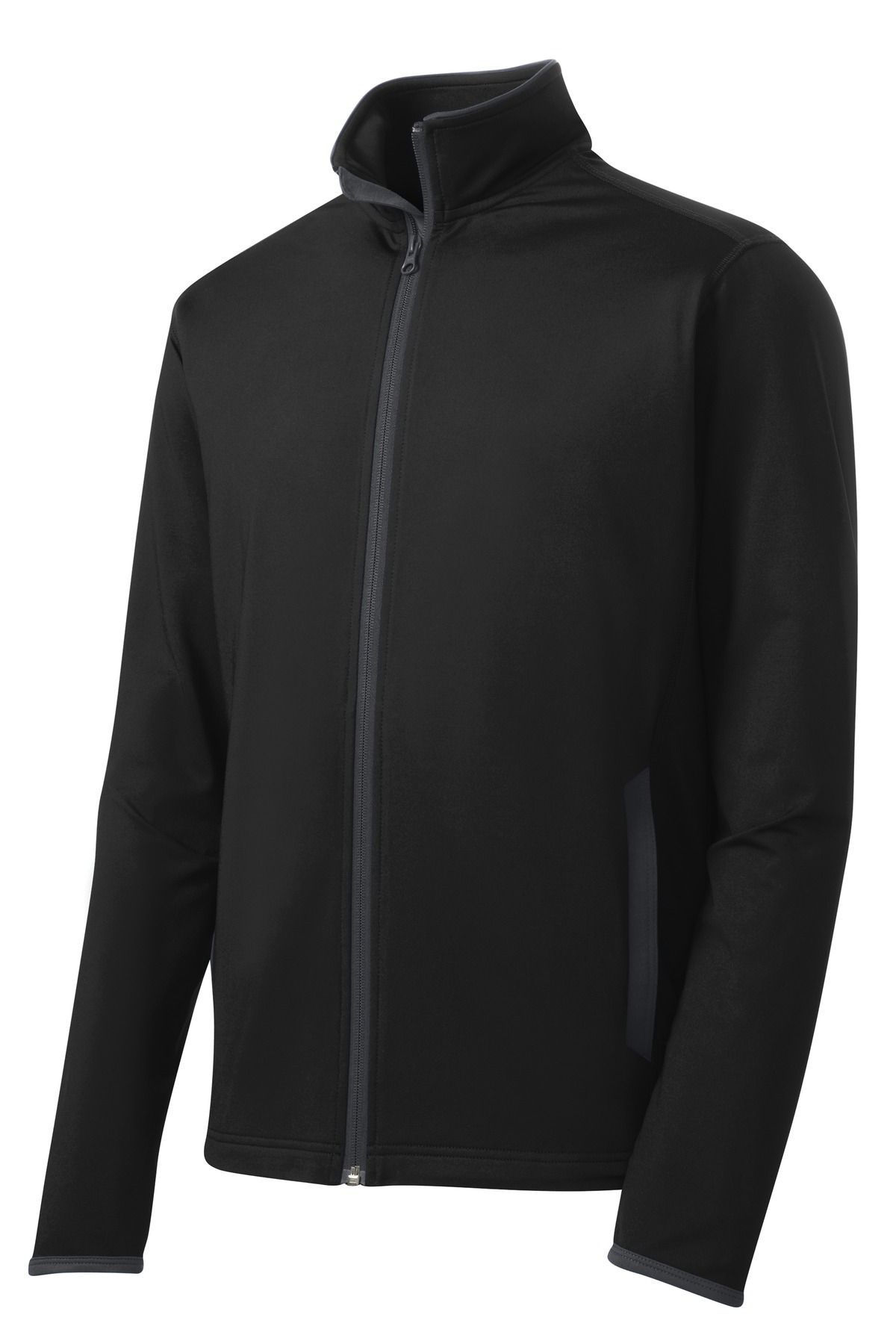 Sport-Tek Sport-Wick Stretch Contrast Full-Zip Jacket