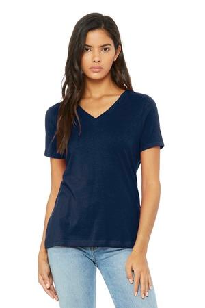 BELLA+CANVAS Women’s Relaxed Jersey Short Sleeve V-Neck Tee.