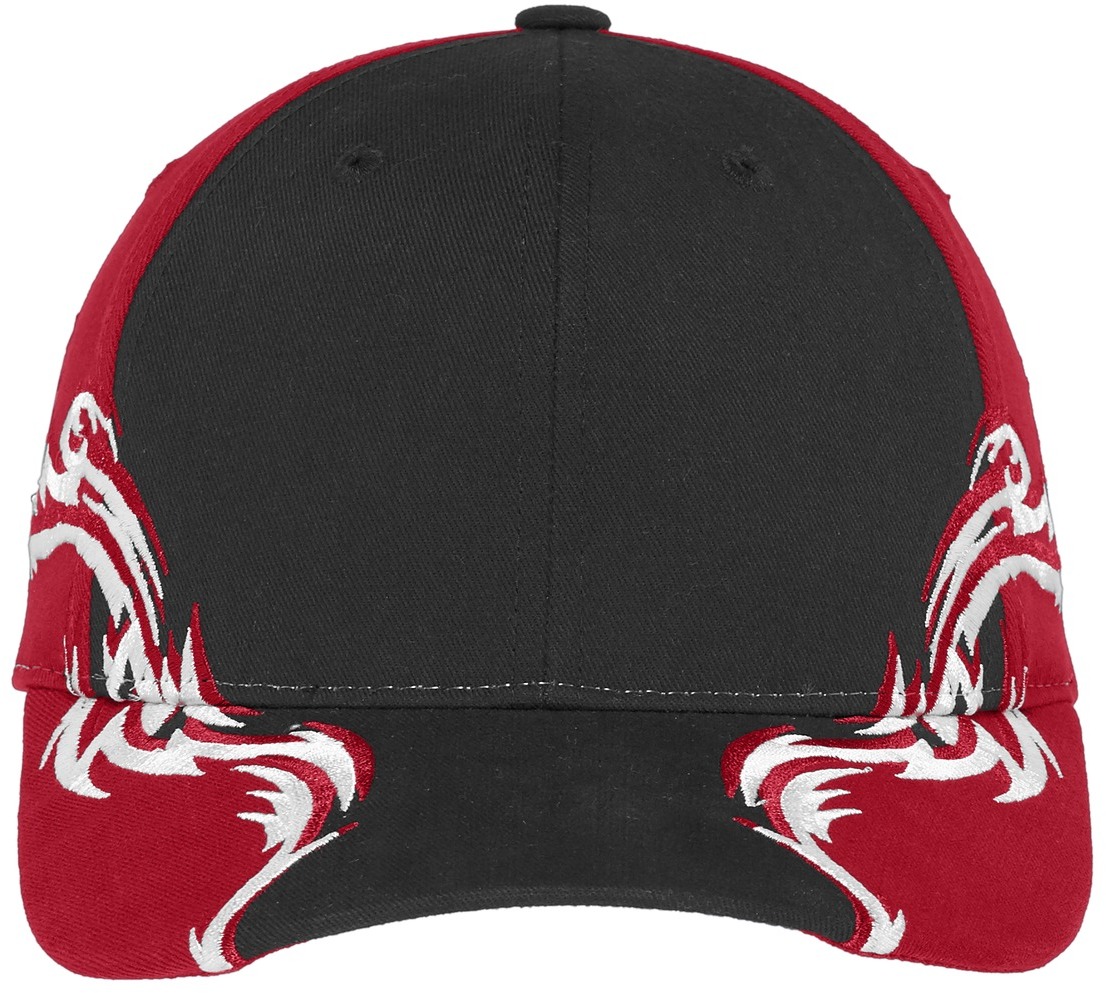 Port Authority Colorblock Racing Cap with Flames