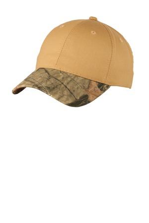 Port Authority Twill Cap with Camouflage Brim